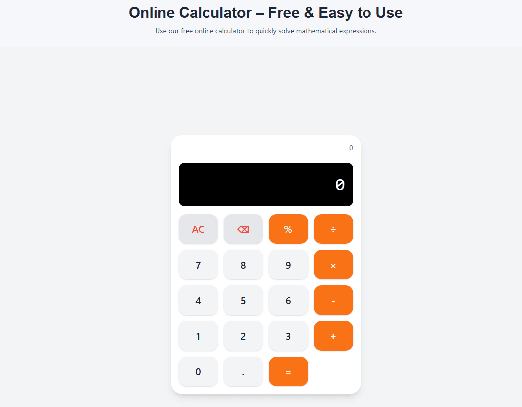 How to Use an Online Calculator – Basic Arithmetic, Percentages & Tips Guide