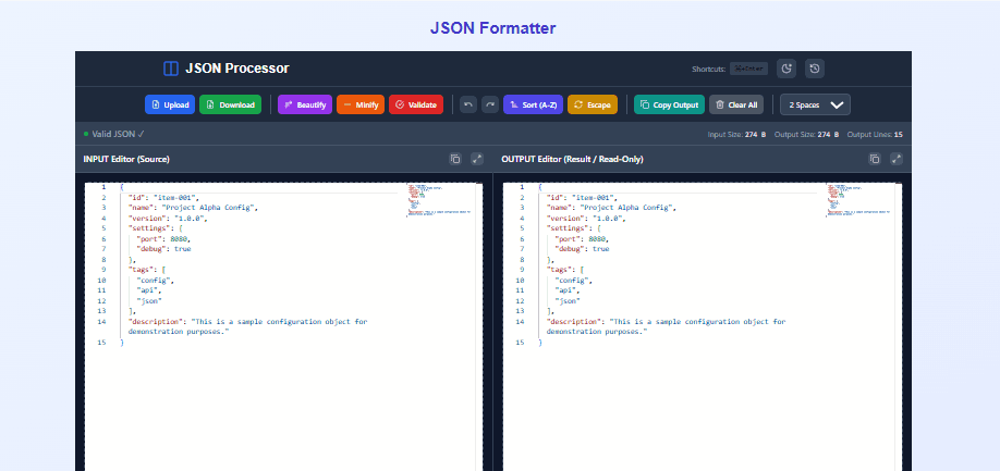 How to Format, Validate & Minify JSON – Complete Guide for Developers