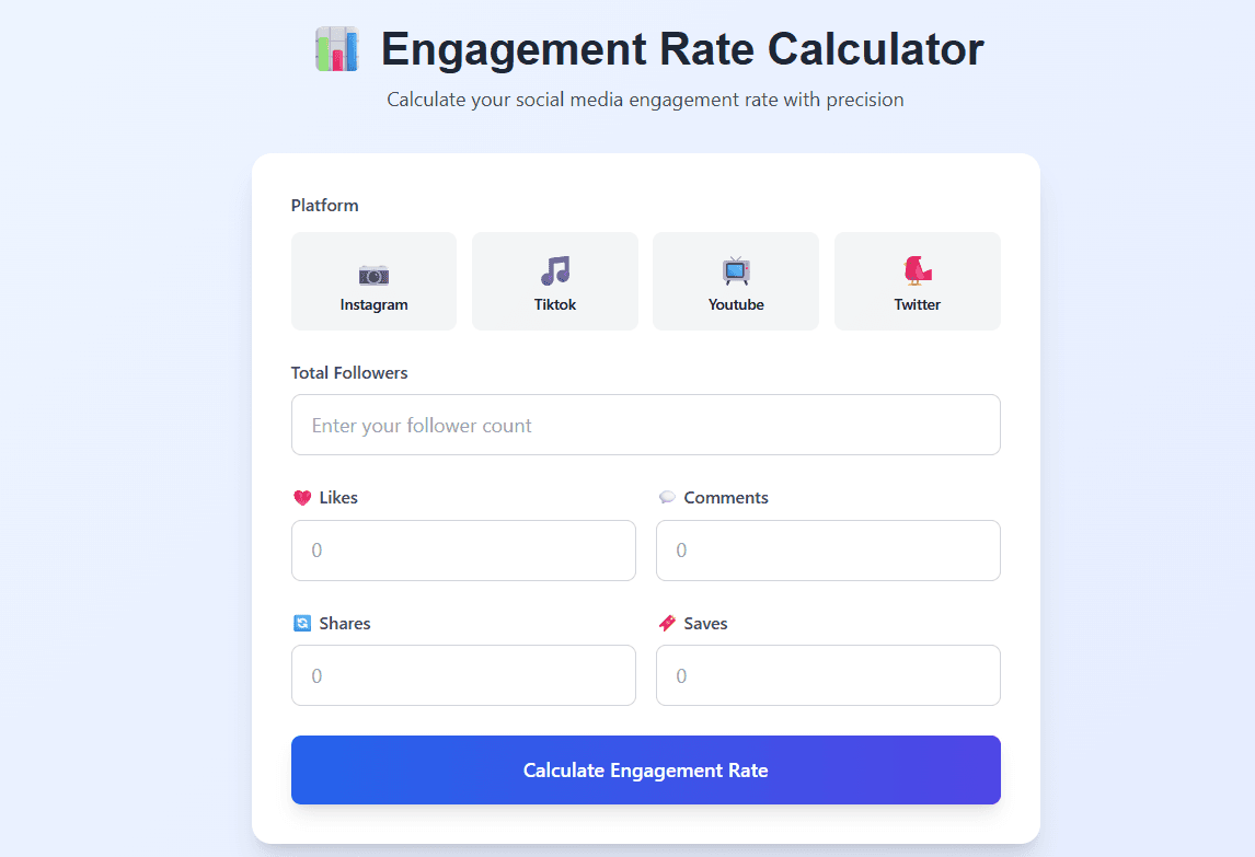 How to Calculate Social Media Engagement Rate – Instagram, TikTok, YouTube & Twitter Guide