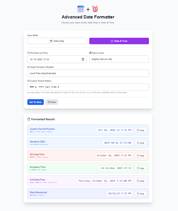 Date Formatter – Complete Guide to Format Dates and Times Online