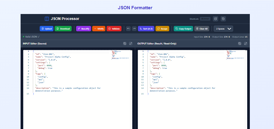How to Format, Validate & Minify JSON – Complete Guide for Developers