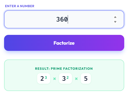 Prime Factorization Calculator: Break Down Numbers Step by Step